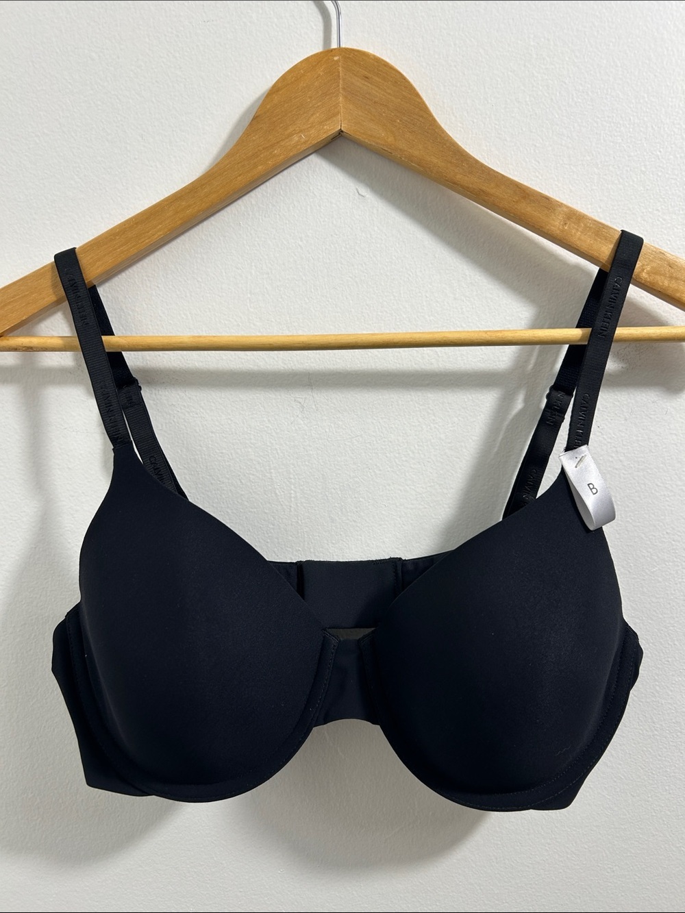 Calvin Klein Perfectly Fit T-Shirt Bra Black 38B Underwire Smooth NWT